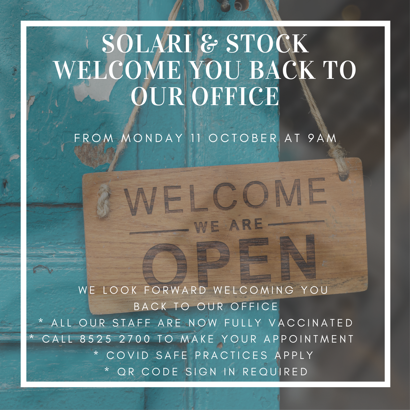 Solari and Stock reopening