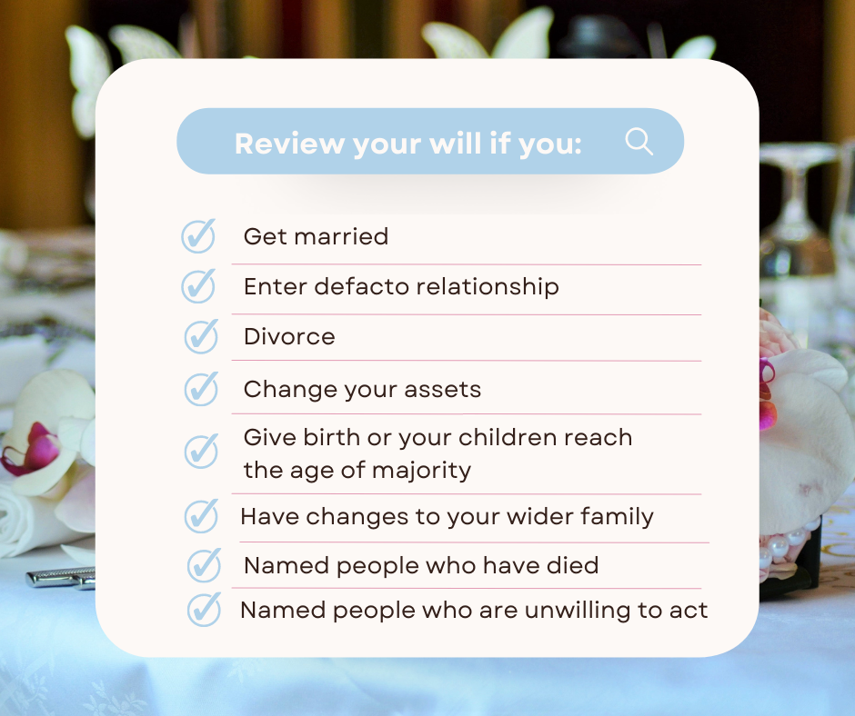 When should I update my will?