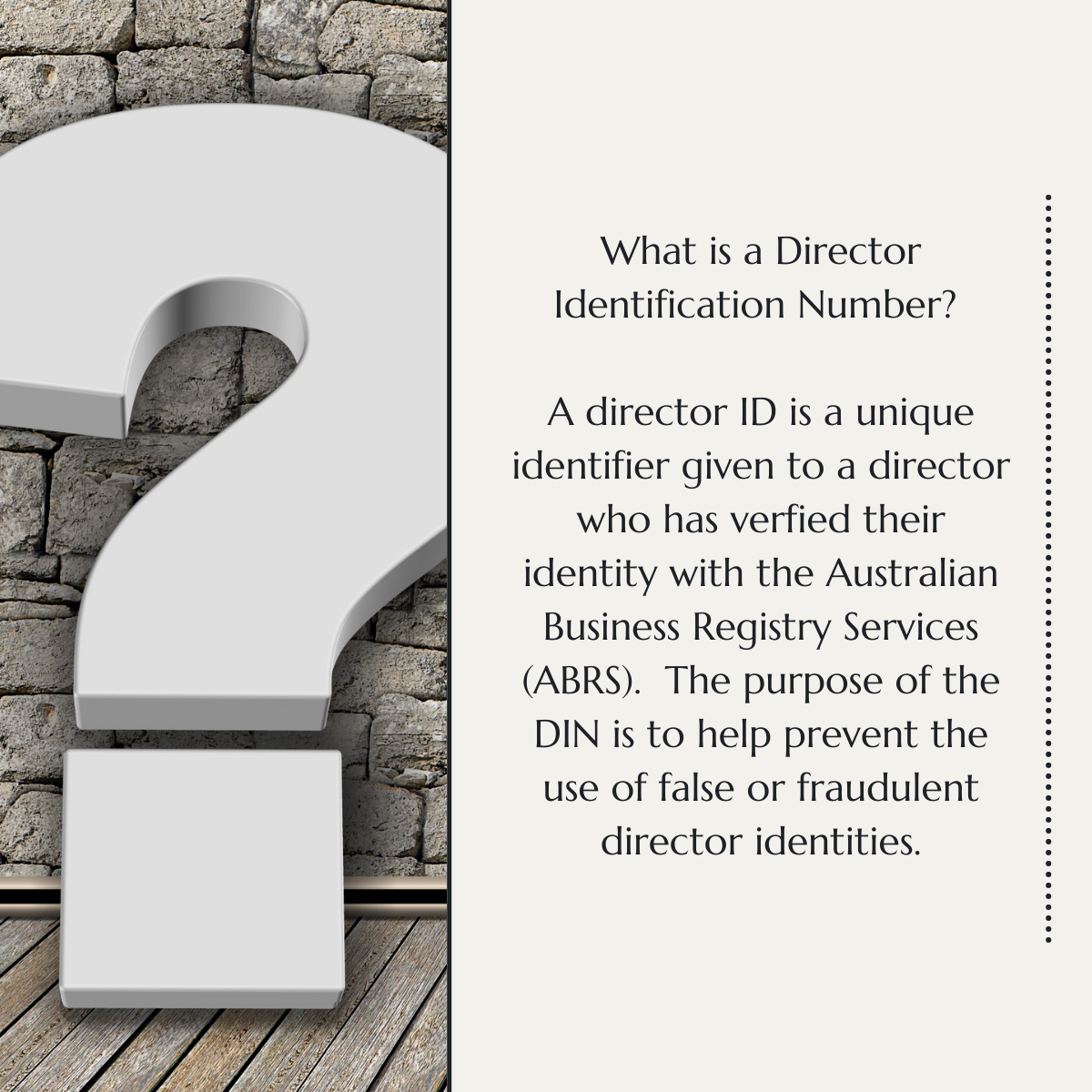 What is a Director Identification Number?
