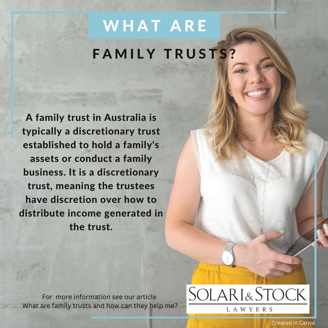 What Are Family Trusts infographic?