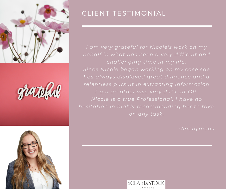 Client Testimonial for Nicole Quirk