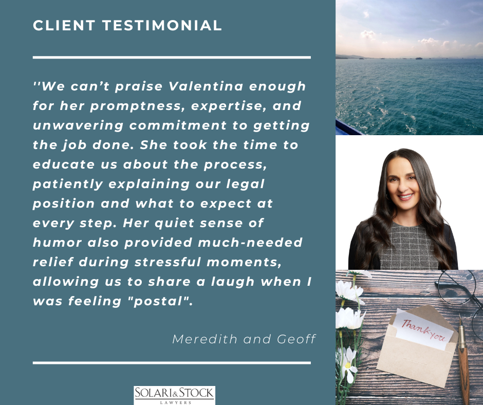 Client testimonial for Valentina Abouzeid