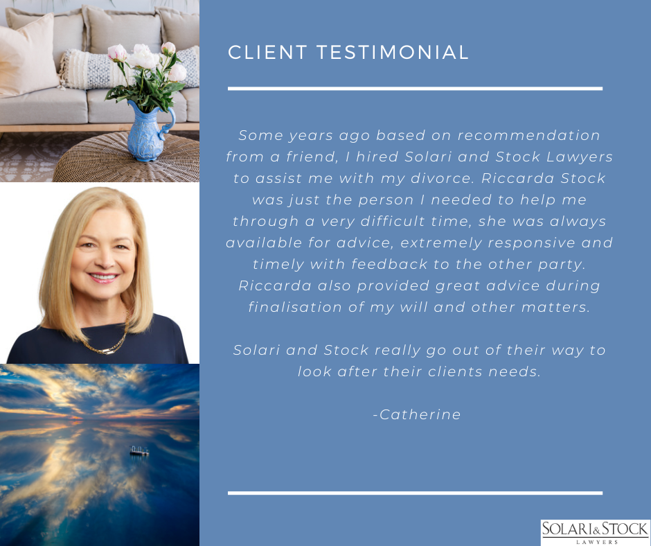 Client testimonial for Riccarda Stock