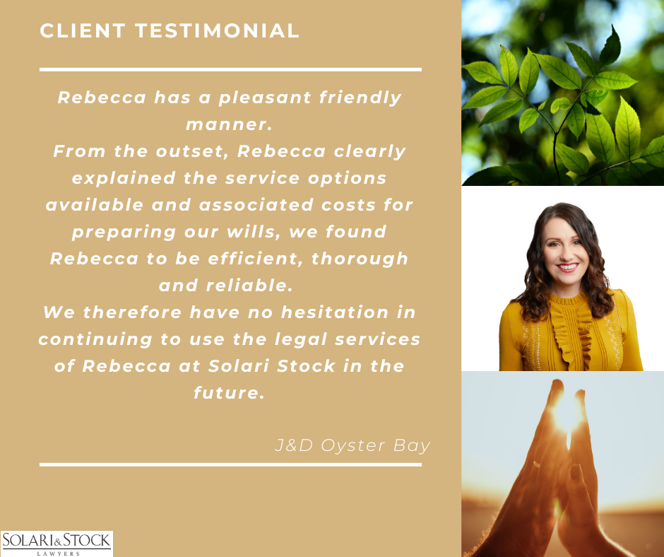 Client Testimonial Rebecca Exley