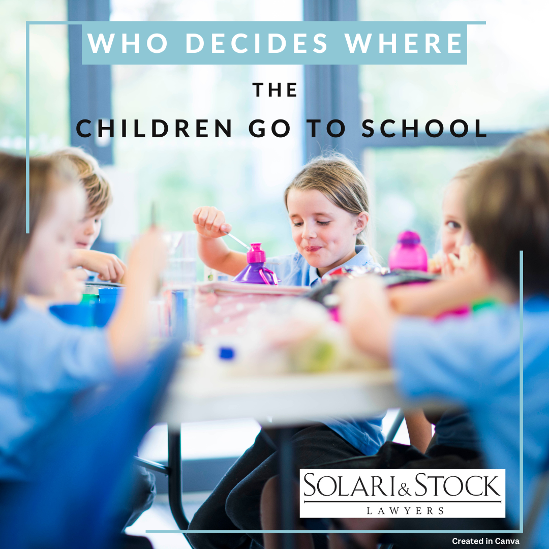 Who decides where the children go to school?