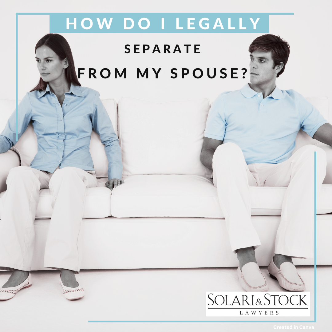 How do I legally separate from my spouse