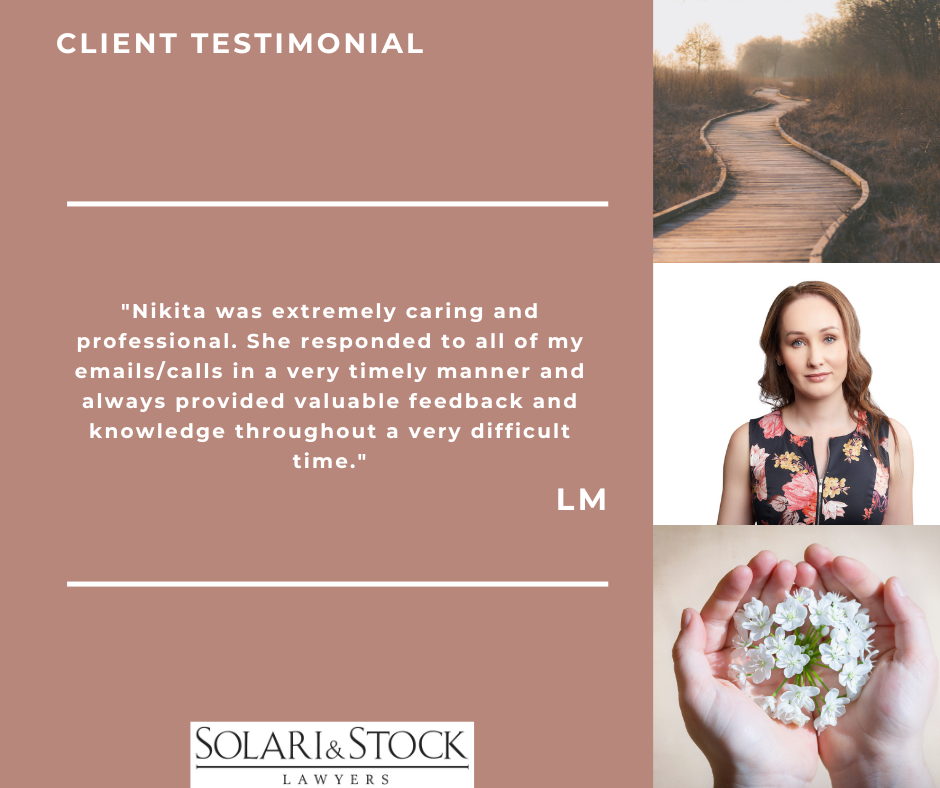 Client testimonial Nikita Ward