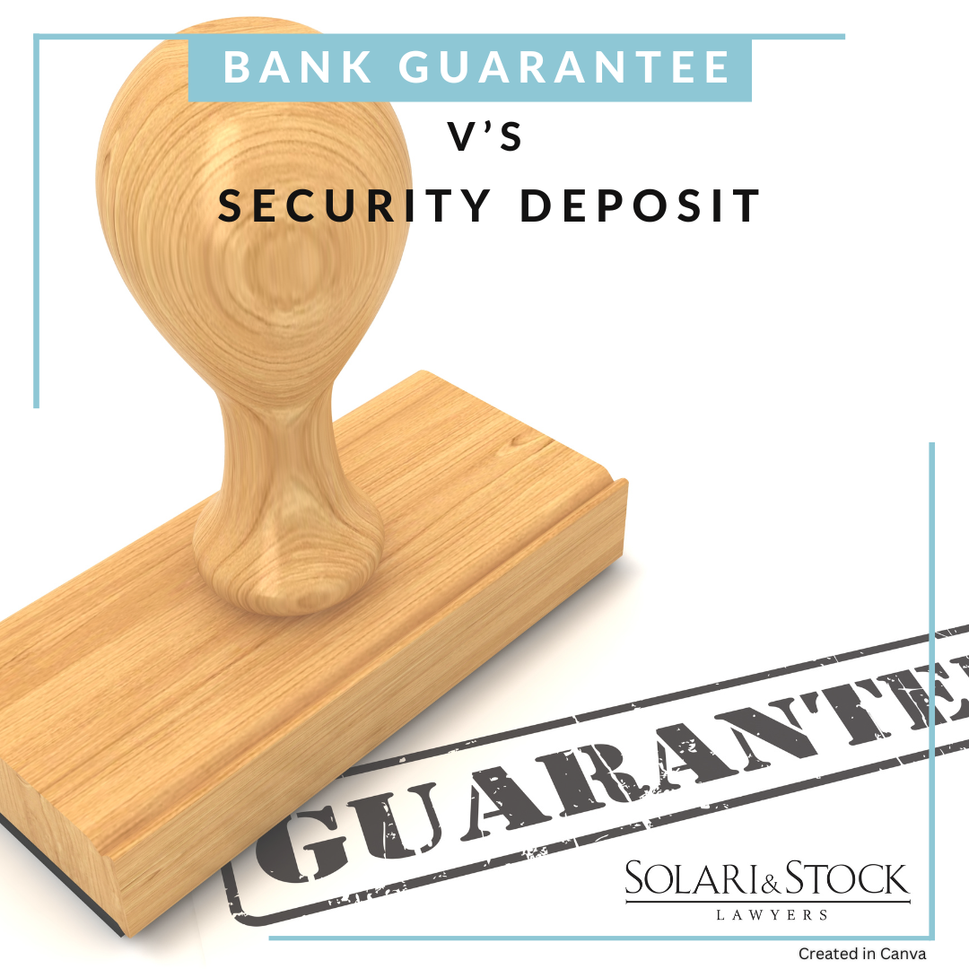 Bank Guarantee Vs Security Deposit