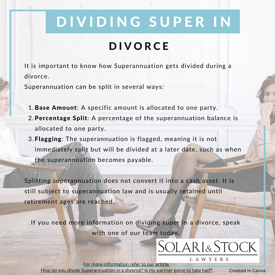 Dividing super in a divorce