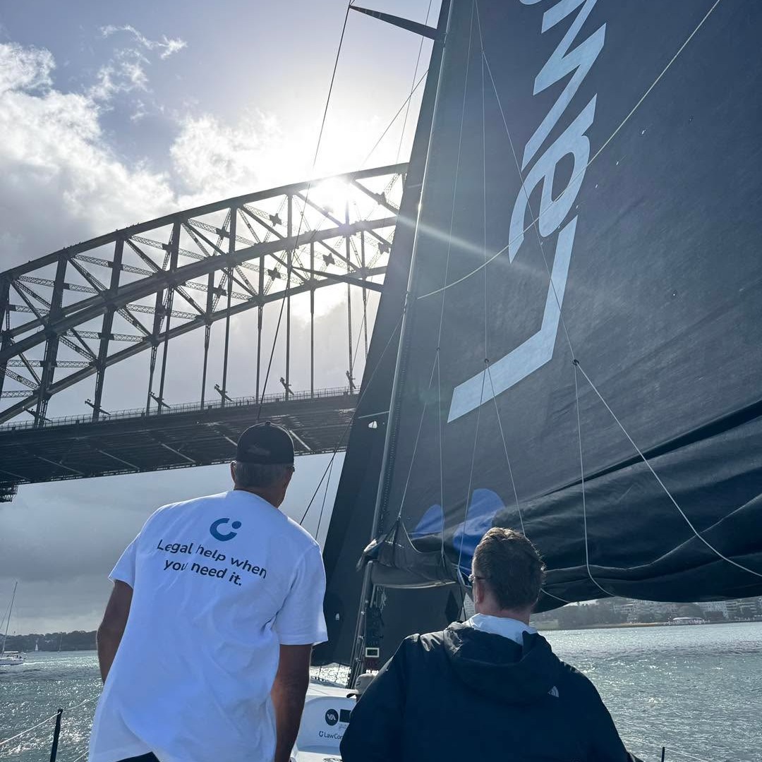 Law Connect boat and Harbour Bridge