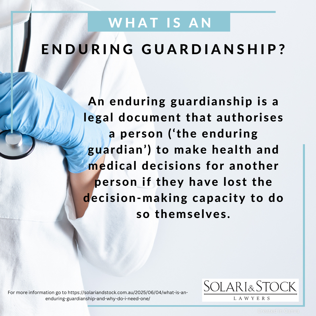 What is an Enduring Guardian?
