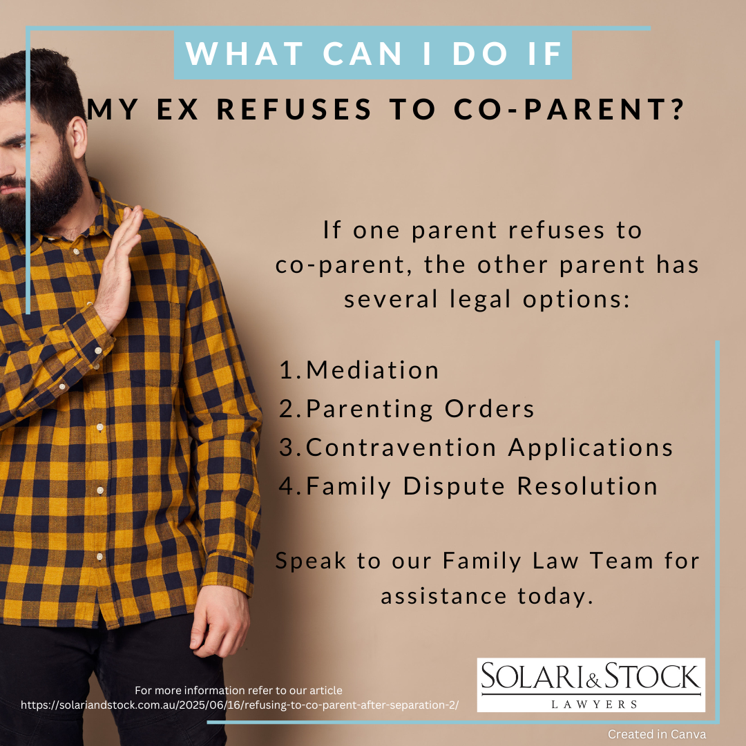 what can I do if my ex refuses to co parent?