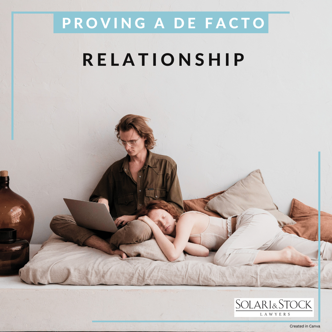 Proving a DeFacto Relationship in Australia