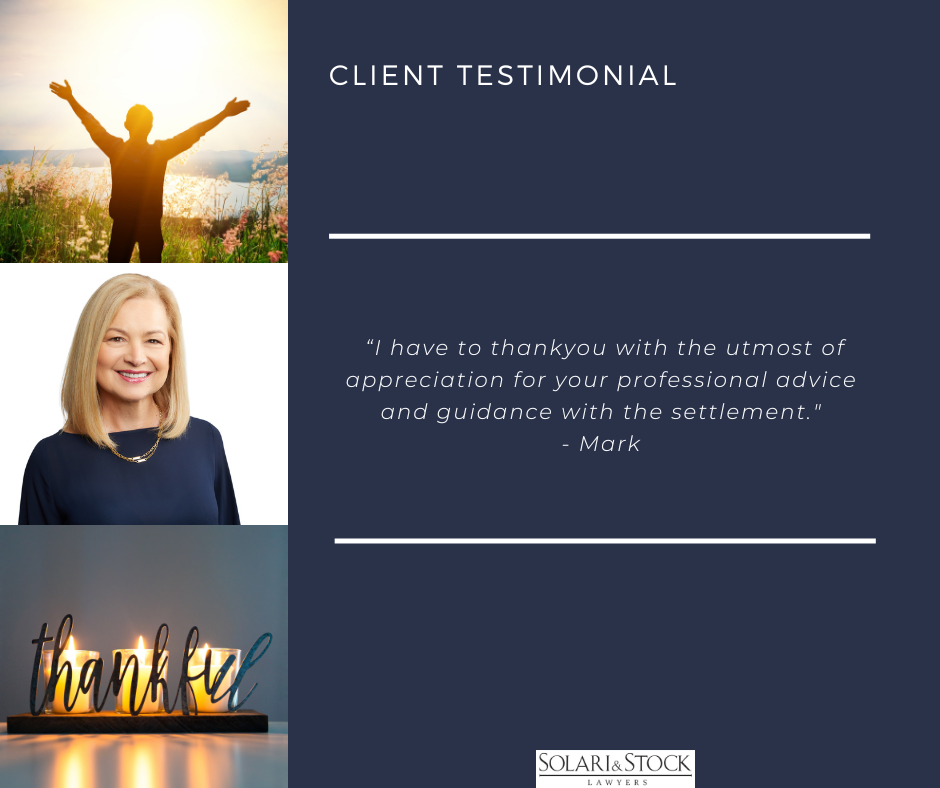 Client Testimonial Solari and Stock