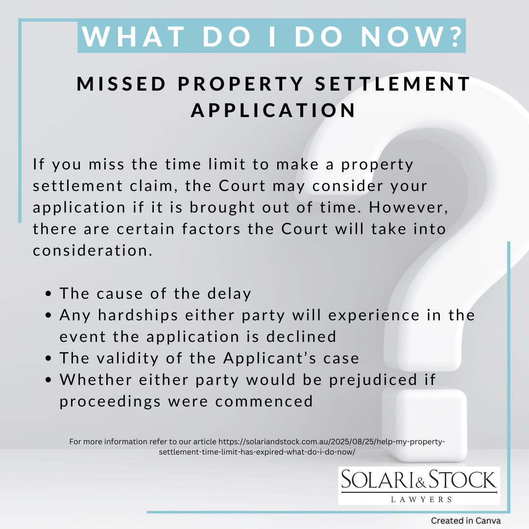 Missed property application