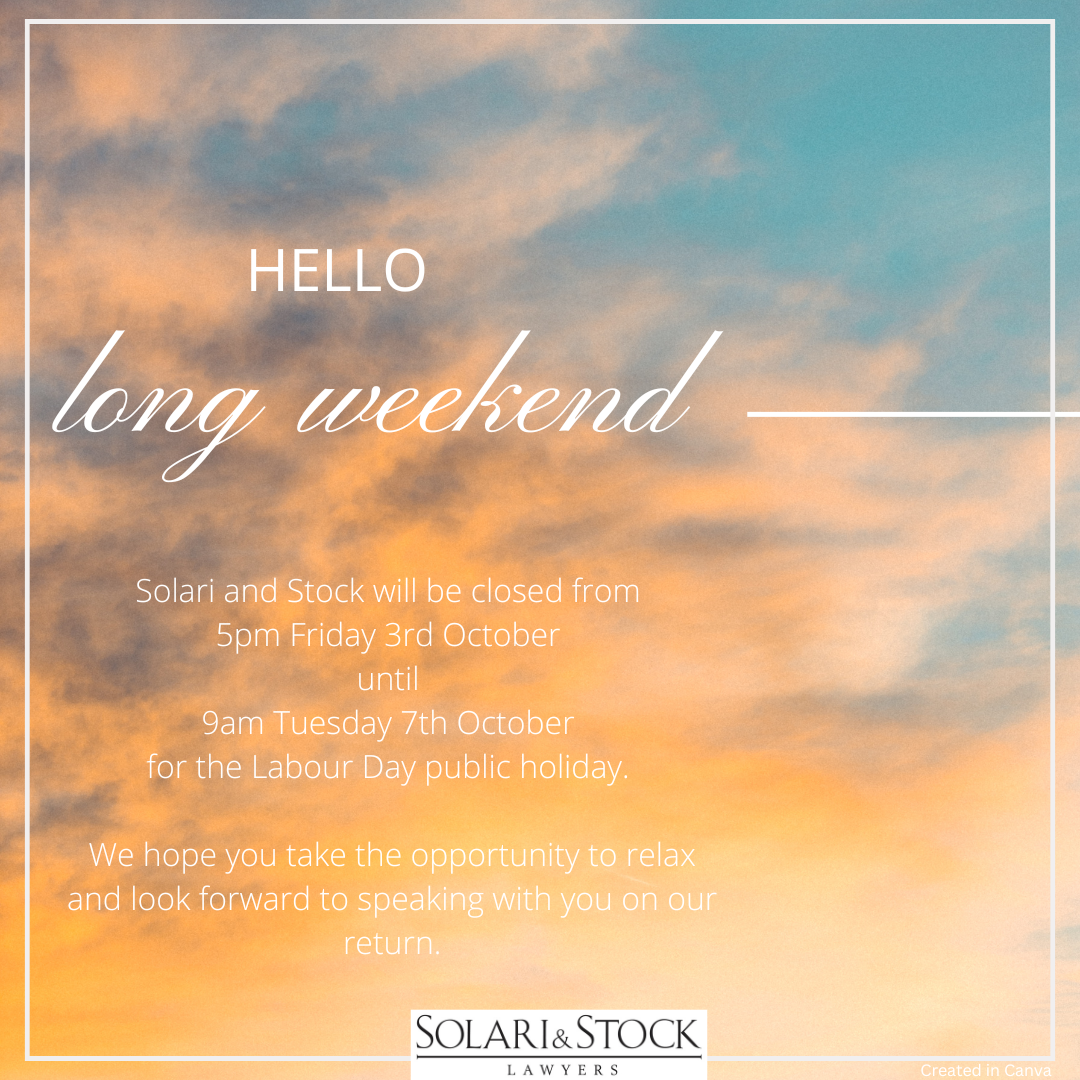 Long weekend Labour Day
