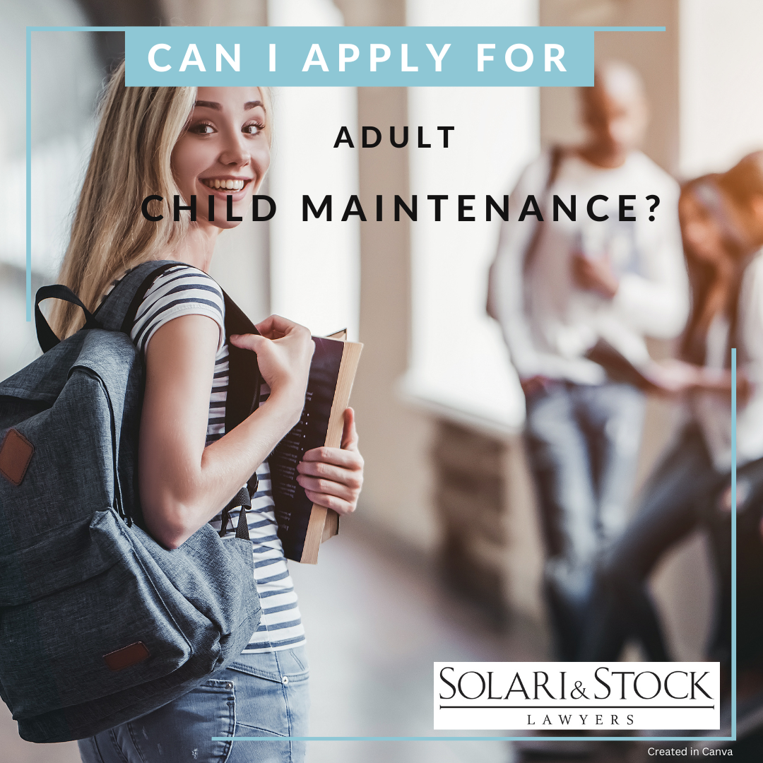 Can I apply for Adult Child Maintenance