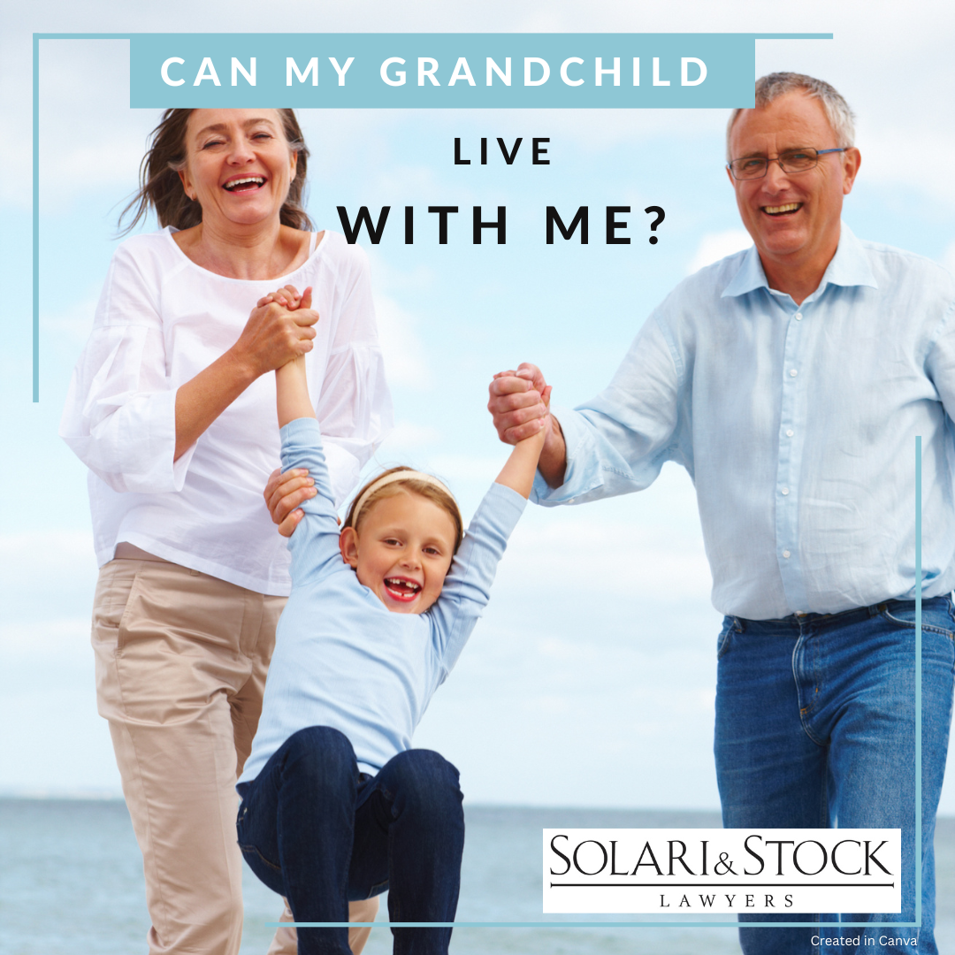 Can my grandchild live with me?
