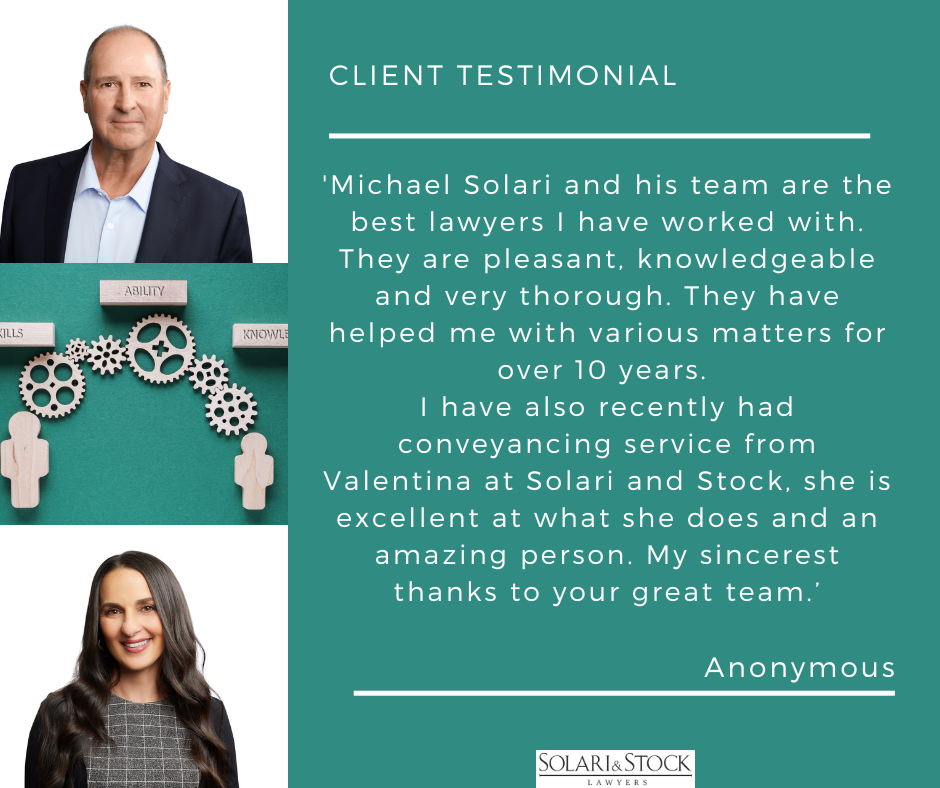 Client Testimonial Michael Solari and Valentina Abouzeid