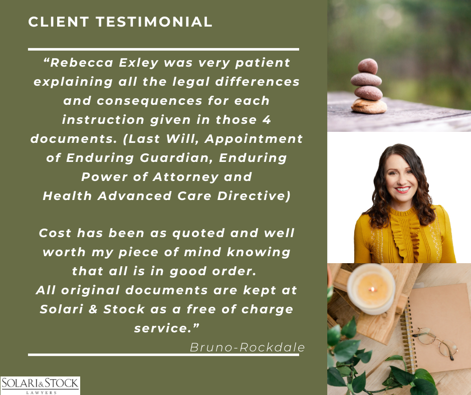 Client Testimonial Rebecca Exley