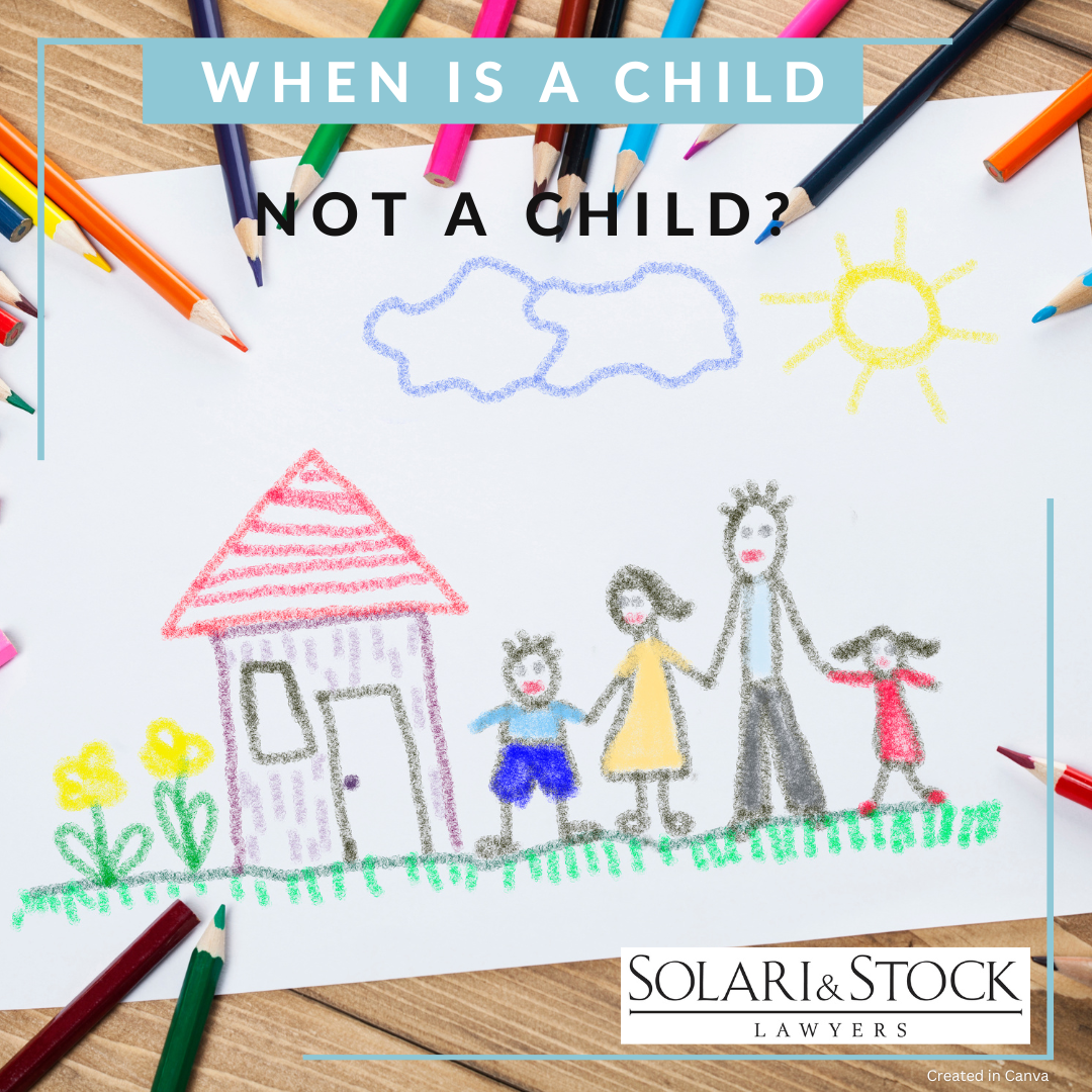 When is a child not a child