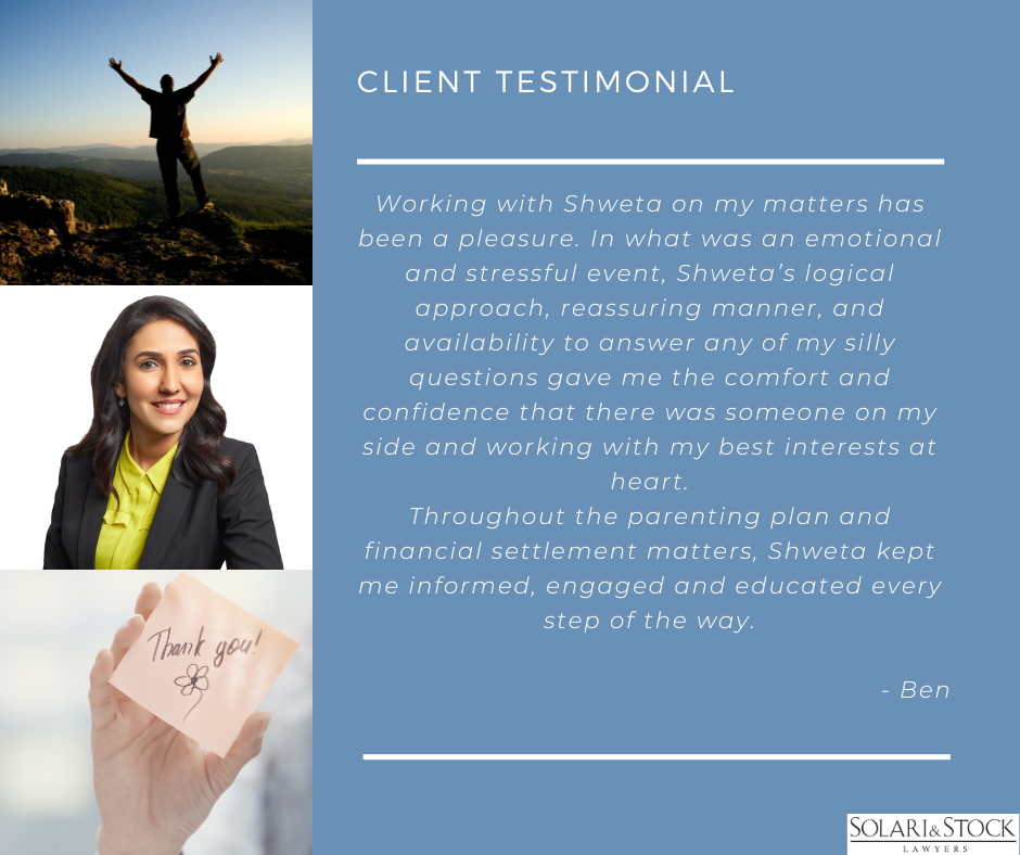 Client testimonial Shweta Kumar