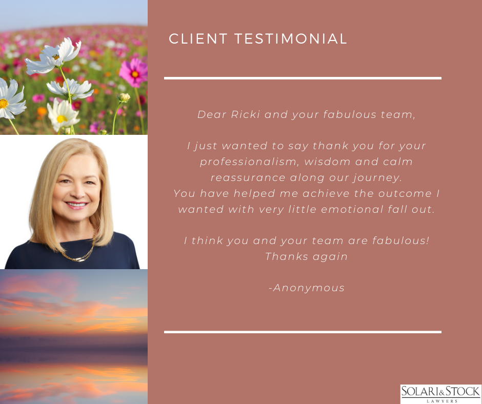 Client testimonial Riccarda Stock-anonymous