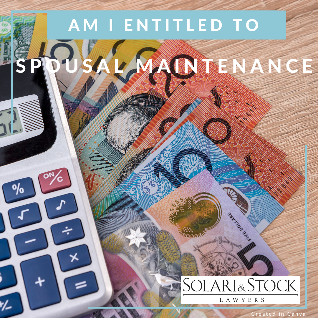Am I entitled to spousal maintenance from my ex?