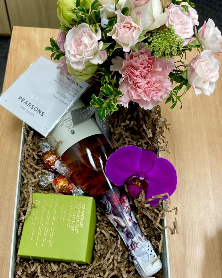 Vicki thank you from ER Pearsons flowers and chocolates