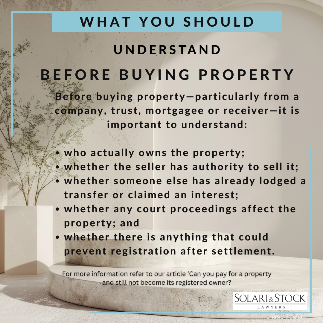 What you should understand before buying property