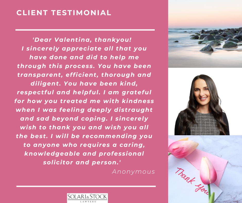 Client Testimonial Valentina
