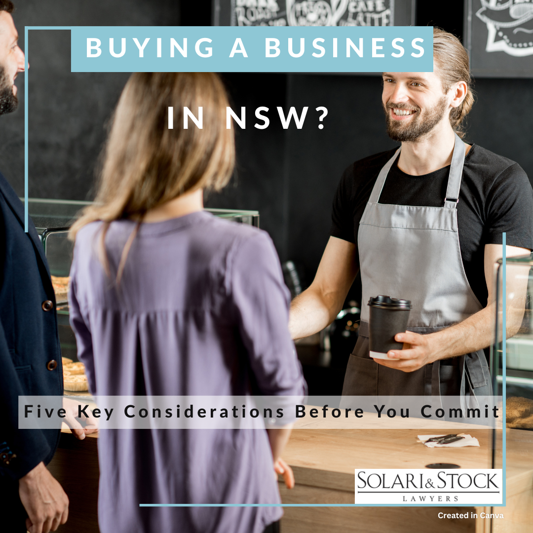 Buying a business in NSW